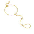 Petite Bloom hand chain bracelet